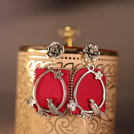 Fabric earring