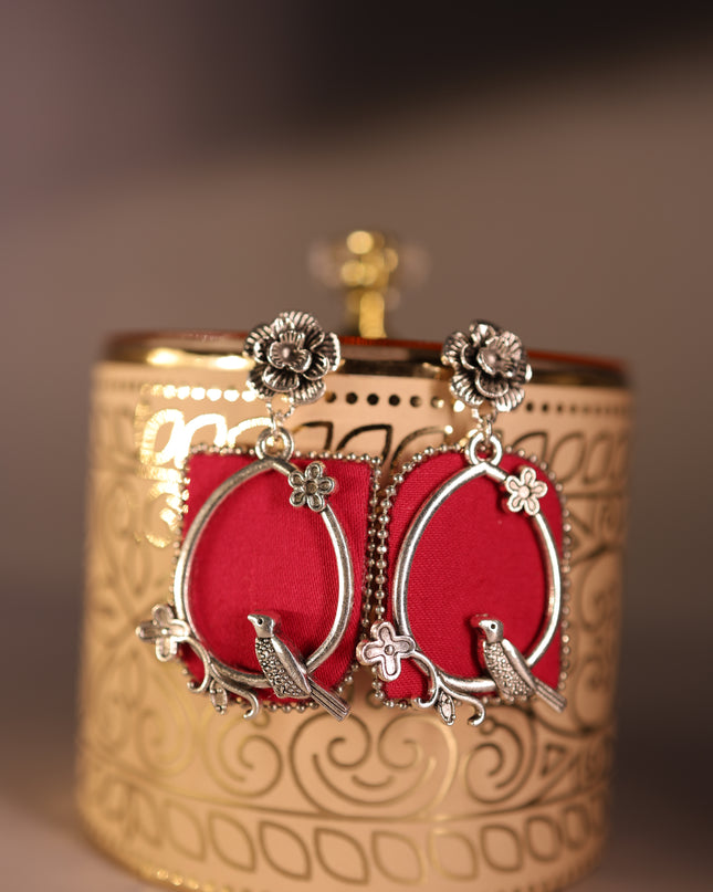 Fabric earring