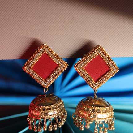 Fabric earring