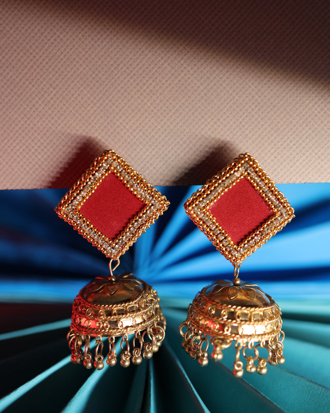 Fabric earring