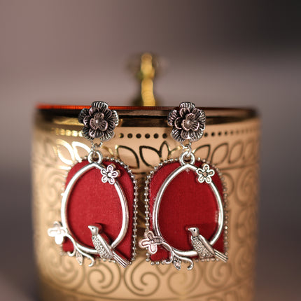 Fabric earring