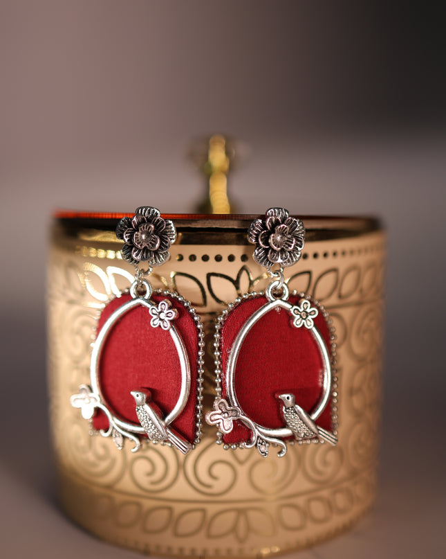 Fabric earring
