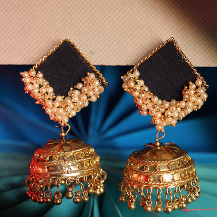 Fabric earring