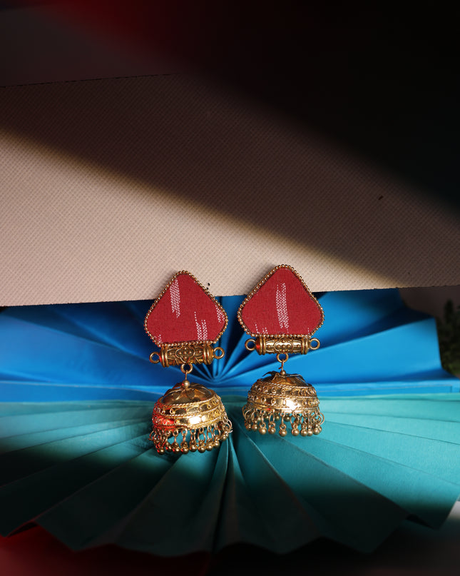 Fabric earring