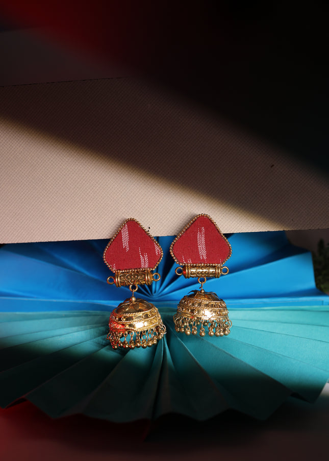 Fabric earring