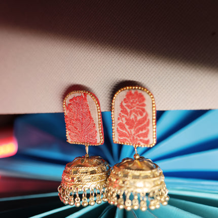 Fabric earring