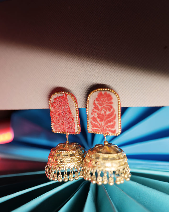 Fabric earring