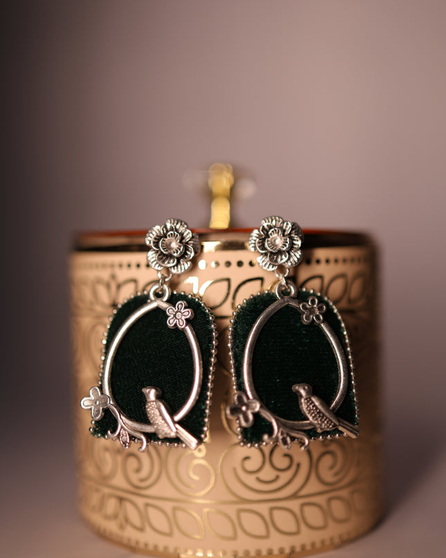 Fabric earring