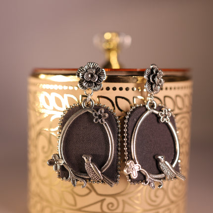 Fabric earring