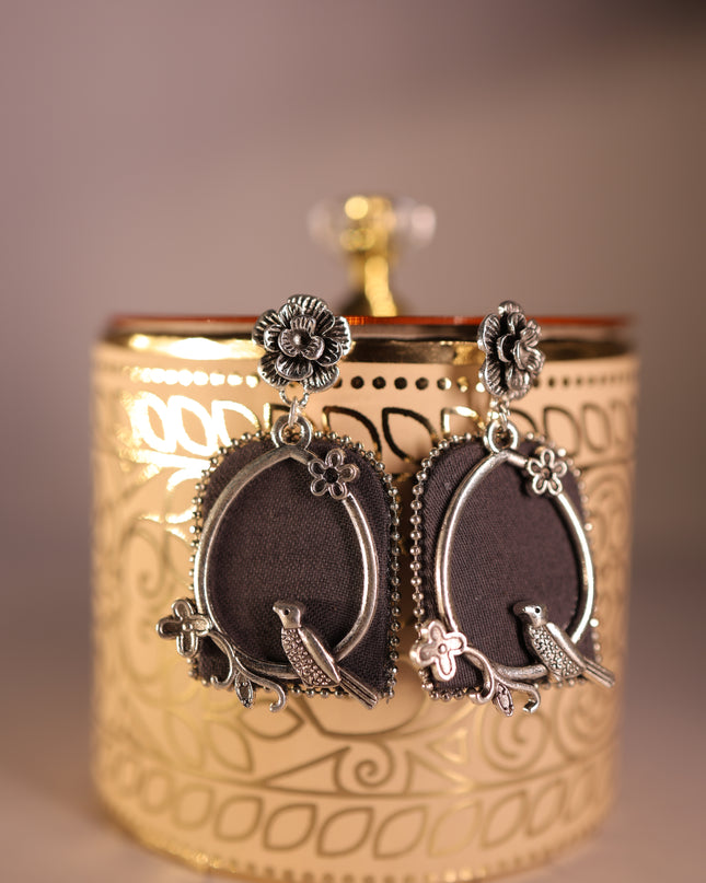 Fabric earring