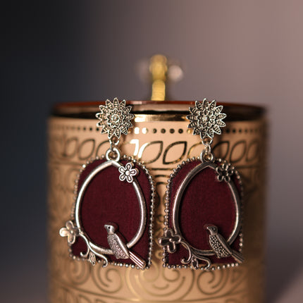 Fabric earring