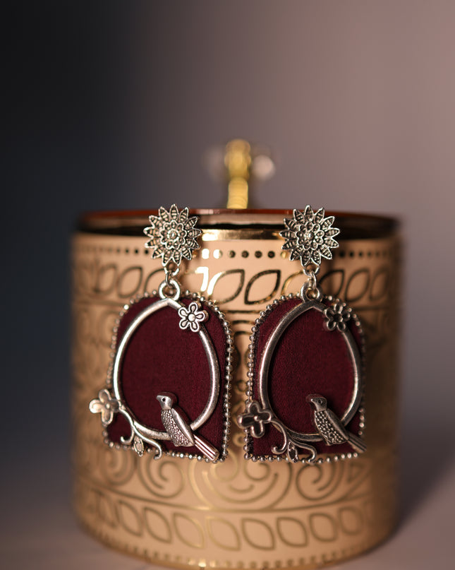 Fabric earring