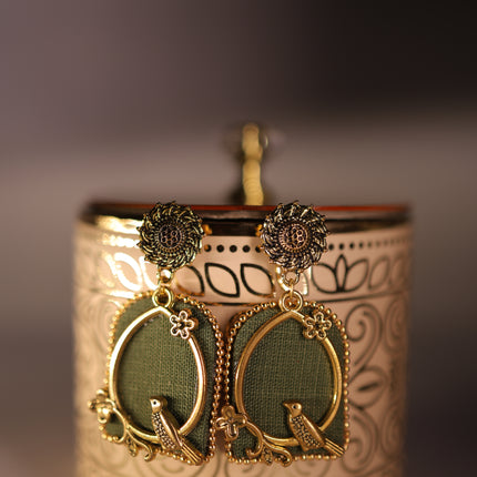 Fabric earring
