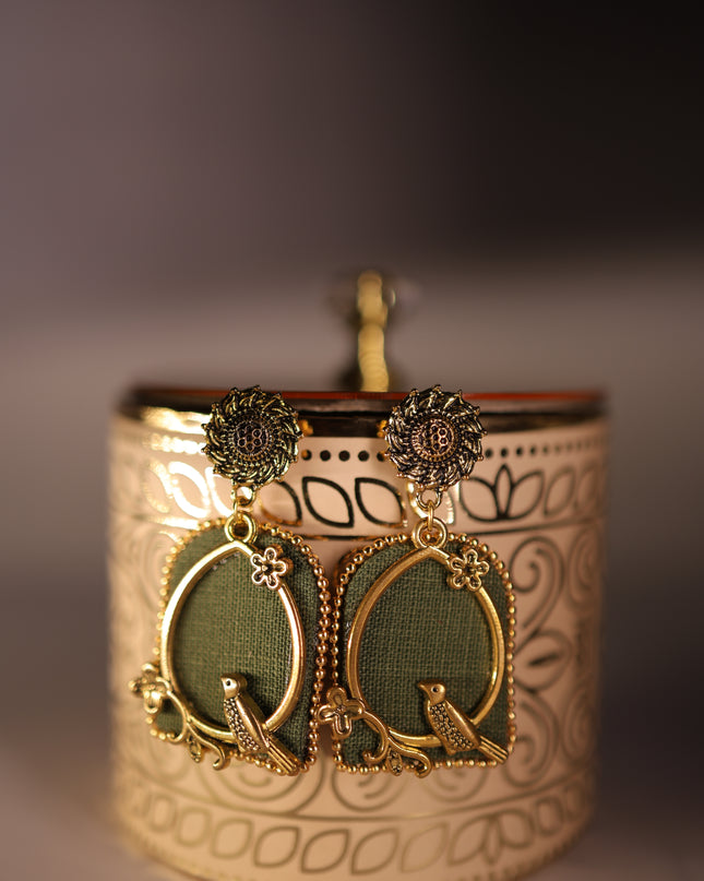 Fabric earring