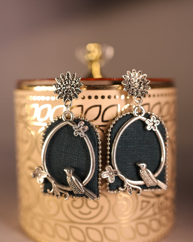 Fabric earring