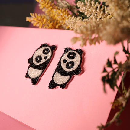 Cute panda earrings
