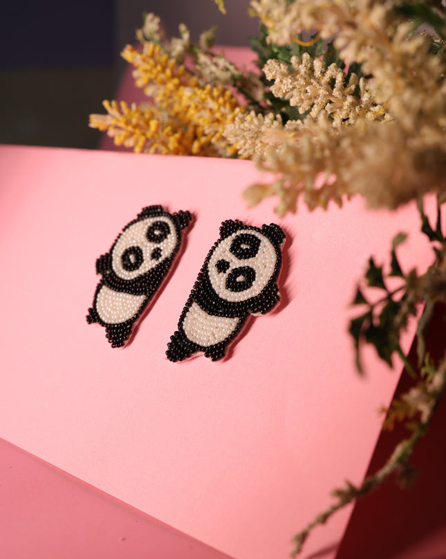 Cute panda earrings